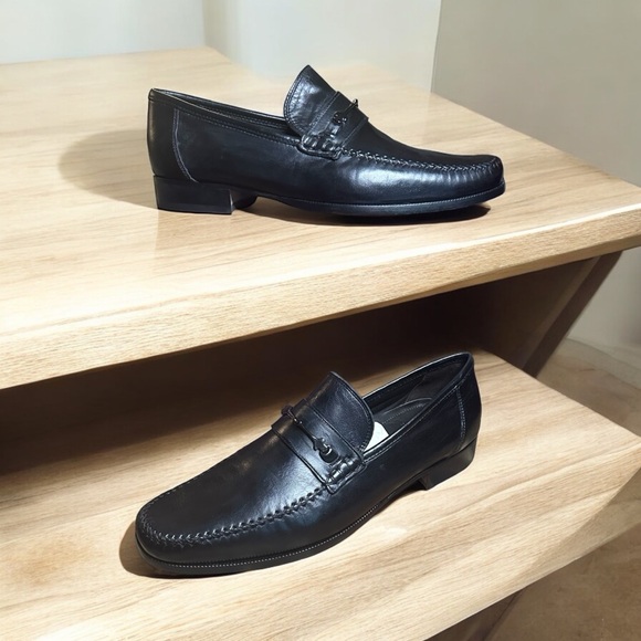 Bruno Magli black loafers